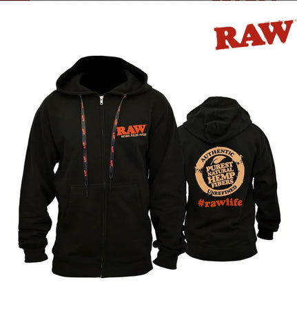 Raw Zipper Hoodies