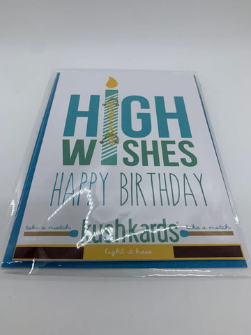 High Wishes Bday Card w/ J Holder